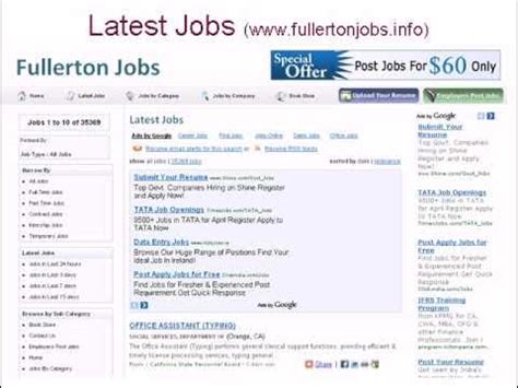 Most relevant. . Jobs in fullerton